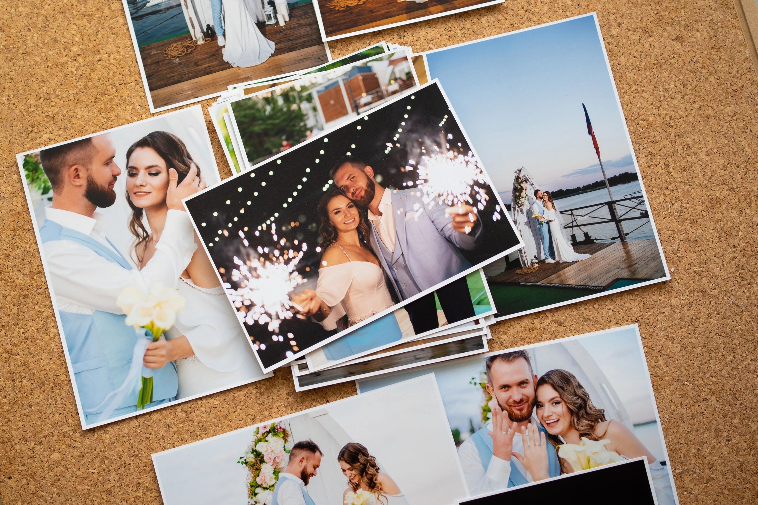 Elegant wedding moment photo